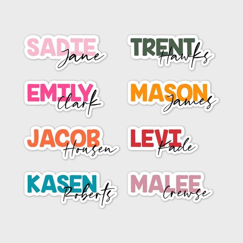 Personalized Waterproof Name Decals

Add a personal touch to your belongings with these waterproof name decals! Choose from a variety of fonts and colors to create a custom look that's perfect for you. #waterproofnamedecals #personalizednamedecals . #Sticker_Name_Template #Name_Stickers_Personalized #Ella_Name #Customized_Stickers Sticker Name Template, Name Stickers Personalized, Ella Name, Customized Stickers, Matching Stickers, Custom Vinyl Stickers, Name Sticker, School Labels, Full Name