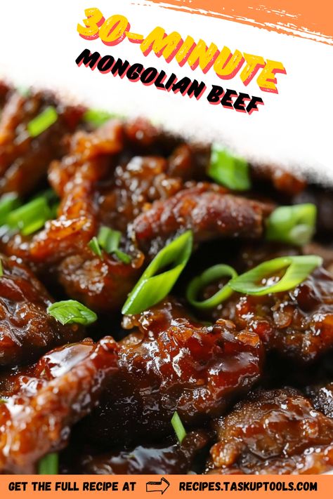 Discover a flavorful journey to the heart of Mongolian cuisine with our 30-Minute Mongolian Beef recipe! Quick and easy to make, this dish bursts with savory goodness  perfect for weeknight dinners. Dive into tender beef slices cooked in a mouth-watering blend of soy sauce, ginger, and flavorful spices. Need inspiration for your next culinary masterpiece? Follow us for more quick, tasty recipes from around the world. General Tso Beef, Mongolian Cuisine, Mongolian Recipes, Mongolian Beef Recipe, Mongolian Chicken, Mongolian Beef Recipes, Recipes From Around The World, Mongolian Beef, Beef Recipe