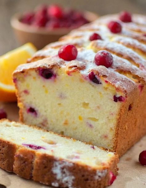 Cranberry Orange Pound Cake Cranberry Orange Loaf Cake, Cranberry Pound Cake, Orange Cranberry Pound Cake, Cranberry Orange Cream Cheese Pound Cake, Orange Cranberry Loaf Cake, Fall Pound Cake Recipes, Christmas Pound Cake Recipes, Cranberry Pound Cake Christmas, Christmas Cranberry Pound Cake