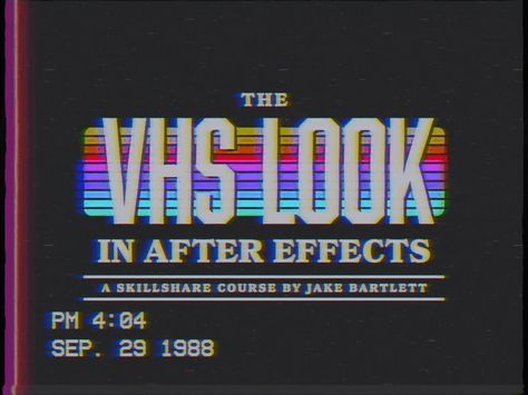 The VHS Look in After Effects by Jake Bartlett - Dribbble Kristina Webb, Inmobiliaria Ideas, Gfx Design, Billboard Advertising, Buku Harry Potter, New Retro Wave, 3d Video, Vaporwave Aesthetic, Ex Machina