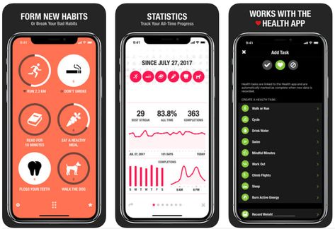 24 Best Habit Tracking Apps (2018 Updated) Habit App, Habit Tracker App, Life Tracker, Habit Tracker Bullet Journal, Habit Tracking, Tracking App, Productivity Apps, Health App, Habit Tracker