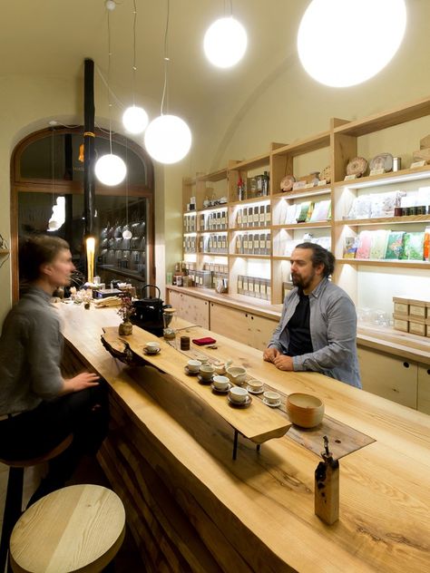 Tea Mountain, the teashop / A1Architects Tea House Interior, Tea Store Design, Japanese Tea Room, Tea Room Design, Tea House Design, Photography Tea, Tea Display, Tea Lounge, Japanese Tea House