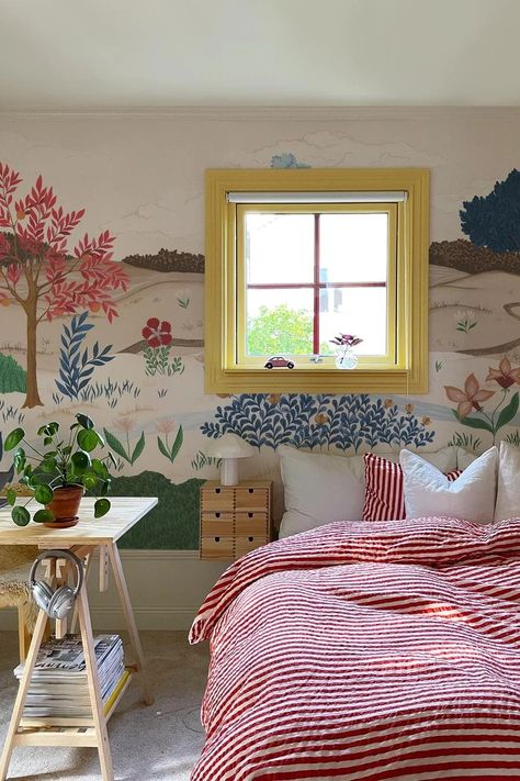 Bedroom Murals, Delicate Flowers, My New Room, House Inspo, Dream Room, New Room, My Dream Home, Bedroom Wall, Wall Mural