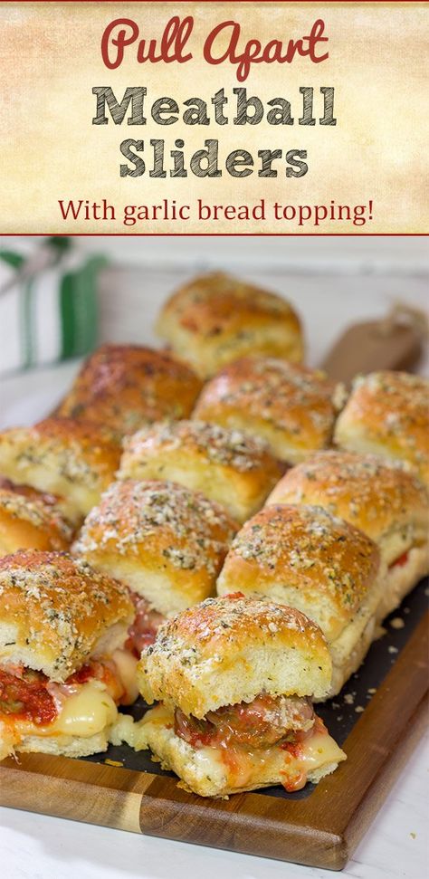 Lodge Recipes, Meatball Sliders Recipes, Meatball Sliders, Bread Toppings, Slider Sandwiches, Sandwich Ideas, Scrumptious Food, Meatballs Easy, Amazing Appetizers