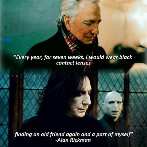 Oh, this makes me smile and want to cry all at the same time. Alan Rickman, you were a perfect Snape and the world of cinematography will miss you. Alan Rickman Severus Snape, Severus Rogue, Anything For You, Emma Thompson, Alan Rickman, Harry Potter Cast, Harry Potter Love, Harry Potter Quotes, Harry Potter Obsession