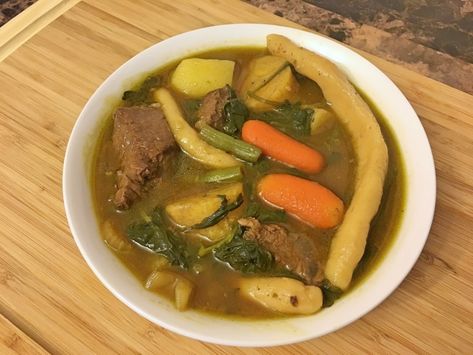 Bouyon Recipe, Haitian Bouillon Recipe, Beef Shoulder Roast, Bouillon Recipe, Beef Dumplings, Haitian Recipes, Haitian Food, Haitian Food Recipes, Frozen Green Beans