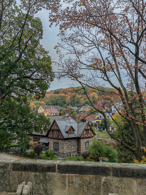 Autumn Small Towns In England, Fall Village Aesthetic, Small Town Aesthetic England, Small Town New England Aesthetic, European Small Town, Small New England Towns, Maine Small Town, New England Town Aesthetic, 1800s Town Aesthetic