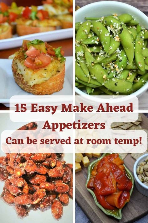 Room Temperature Appetizers, Tomato Appetizers, Last Minute Appetizer, Easy Make Ahead Appetizers, Asian Appetizers, Cocktail Party Food, Recipes Holiday, Make Ahead Appetizers, Easy Homemade Pizza