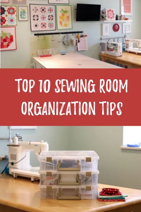 Transform your sewing space into a haven of creativity with these top 10 organization tips! From storage solutions to layout hacks, discover the secrets to a tidy and inspiring sewing room. Simple Sewing Room Ideas, Patchwork, Couture, How To Set Up A Sewing Room, Sewing Room Shelving Ideas, Sewing Equipment Storage, Sewing Room Inspiration Farmhouse, Sewing And Art Studio, Mobile Sewing Station