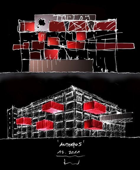 Gallery of Istanbul Painting and Sculpture Museum / EAA - Emre Arolat Architecture - 30 Istanbul Painting, Sculpture Museum, Conceptual Sketches, Architecture Model House, Museum Architecture, Brickwork, Concept Architecture, Architecture Project, Learning Centers