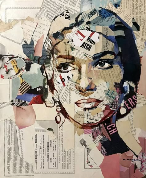 Collage Magazine, Face Collage, Art Alevel, Mixed Media Portrait, Gcse Art Sketchbook, Collage Portrait, Creation Art, Collage Art Projects, Paper Collage Art