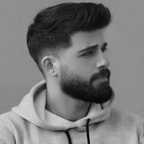 Men Beard And Haircut, Stylish Beard For Men, Long Beard Men, Fade Beard Style, Beard And Hairstyle For Men, Faded Beard Styles For Men, Boys Haircut Trendy, Beard Styles Haircuts, Trending Beard Styles