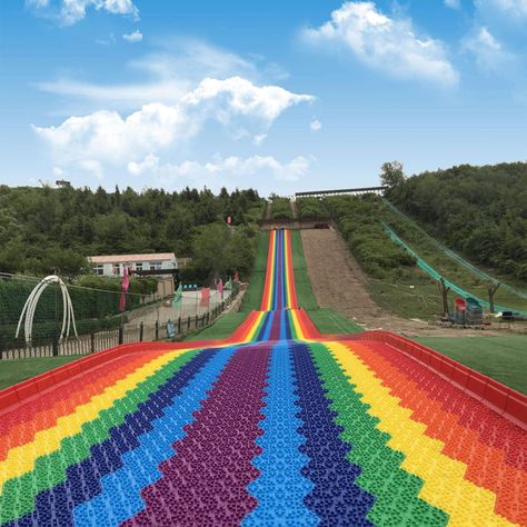 2019 NEW Rainbow dry snow slide for amusement park Colorful Playground, Rainbow Park, Inflatable Water Slides, Inflatable Obstacle Course, Inflatable Water Park, Inflatable Slide, Sport Park, Indoor Waterpark, Sport Games