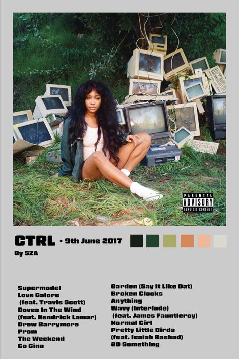 Normal Girl Sza, Ctrl Poster, Sza Spotify, Spotify Poster, Songs Poster, Sza Ctrl, Channel Orange, Normal Girl, Drew Barrymore