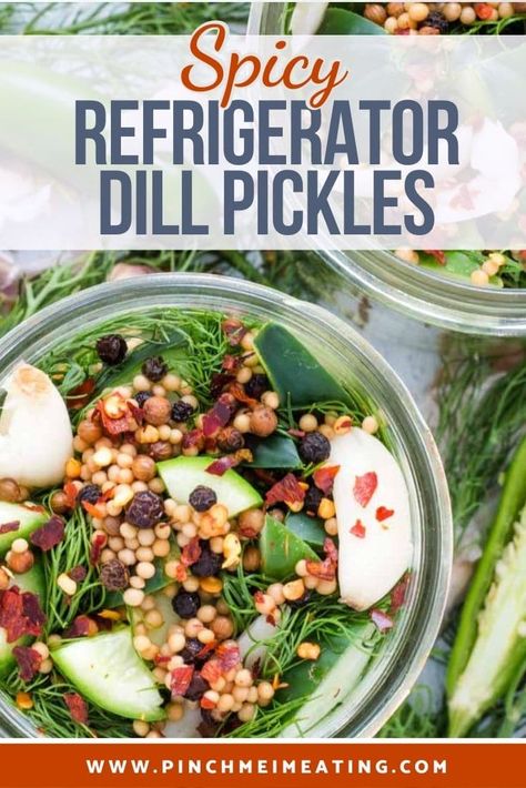 Refrigerator Dill Pickles, Refrigerator Pickles Dill, Pickle Vodka, Dill Pickle Recipe, How To Make Pickles, Spicy Pickles, Healthier Meals, Pickle Chips, Refrigerator Pickles