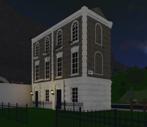 Cute Blocksburg House Ideas, Bloxburg Park, Bloxburg Towns, Blocksburg House, Bloxburg City, Bloxburg Town, Blox Burg, Houses Mansions, Bloxburg Houses