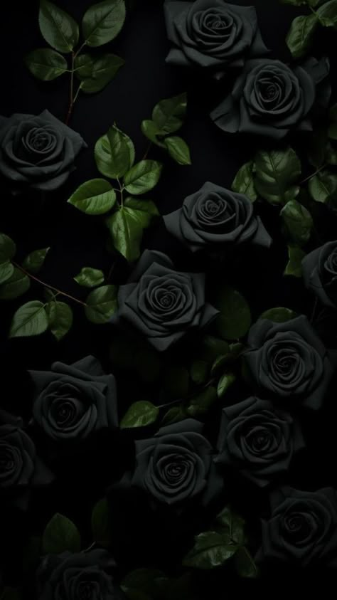 Jing Y Jang, Gothic Wallpaper, White Lilac, Witchy Wallpaper, Lovely Flowers Wallpaper, Heart Rose, Black Roses, Whisks, Art Gallery Wallpaper