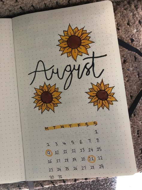 Calander Design Ideas August, August Journal Cover, August Journal, August Bullet Journal, August Bullet Journal Cover, Bullet Journal Hand Lettering, Bullet Journal August, Bullet Journal Titles, March Bullet Journal