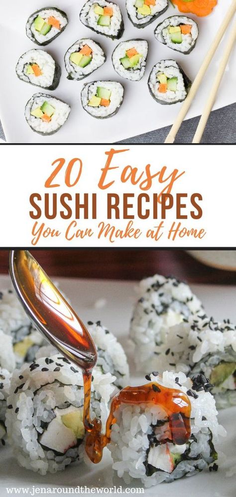 Easy Sushi Recipes, Recipes Sushi, Homemade Sushi Rolls, Eel Sauce, Sushi Recipes Homemade, Sushi Roll Recipes, Sushi Recipe, Easy Sushi, Sushi At Home