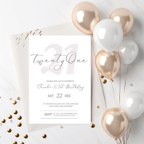 This Simple Pink 21st Birthday Party Invitations are one of my favourites! 🎉✨ Elegant and charming, these invites set the perfect tone for your milestone celebration. Let’s make it unforgettable! #SimplePink #21stBirthday #PartyInvitations #CelebrateInStyle” 21st Birthday Invitations Templates Free, 21st Invitations Design, 21st Birthday Invitations Templates, 21st Birthday Invite, Pink 21st Birthday, Birthday Invitation Background, 21st Invitations, 21st Bday Ideas, Twenty First Birthday