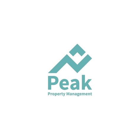 Peak Logo Design Ideas, Facility Management Logo, Property Management Logo, Property Logo Design, Peak Logo, P Logo Design, Management Logo, Print Branding, Property Logo