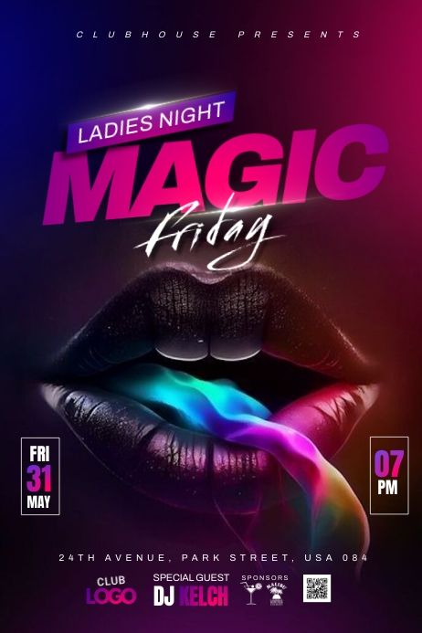 Night Party Poster Design, Dj Party Poster Design, Night Party Flyer Design, Nightclub Flyer Design, Nightclub Poster Design, Party Posters Design, Night Club Poster Design, Ladies Night Poster, Video Cover Design