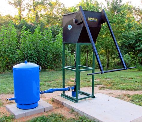 The Modern Manual Water Well Pump Jack | Off-Grid Products for Self-Reliance Manual Well Pump, Windmill Water Pump, Deep Well Hand Pumps, Building An Outhouse, Hand Pump Well, Water Pump System, Hand Water Pump, Deep Well Pump, Provident Living