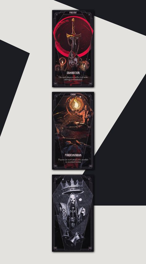 ArtStation - Damnation: The Gothic Game, Anca Albu Gothic Games, Games Website, Trading Card Ideas, Game Card Design, Card Ui, Board Game Design, Game Ui Design, Classic Board Games, 카드 디자인