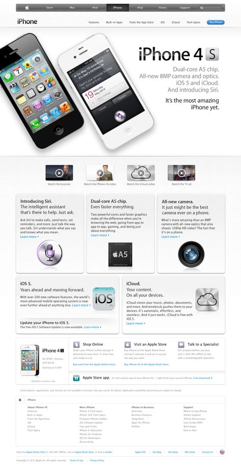 Apple - iPhone 4S - The most amazing iPhone yet. (08.11.2011) Apple Website, Apple Macintosh, Old Technology, Computer Knowledge, Apple Iphone 4s, Tv Design, Apple Computer, Vintage Apple, Hardware Software