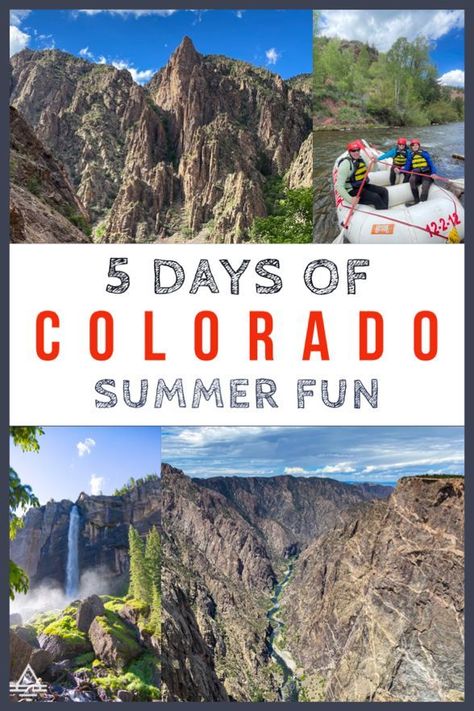 Check out this 5 day Colorado summer vacation itinerary. #Colorado Ouray Colorado Summer, Colorado Springs Summer, Colorado Places To Visit, Colorado Vacation Summer, Colorado Family Vacation, Colorado Springs Vacation, Colorado Attractions, Idaho Springs Colorado, Camping Colorado