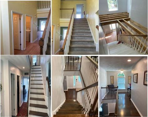 2nd story open foyer converted 2 Story Foyer Ideas Entryway, Foyer Ideas Entryway, Open Foyer, Staircase Storage, Casas Coloniales, Home Fix, Loft Room, Diy Bathroom Furniture, Diy Baby Furniture