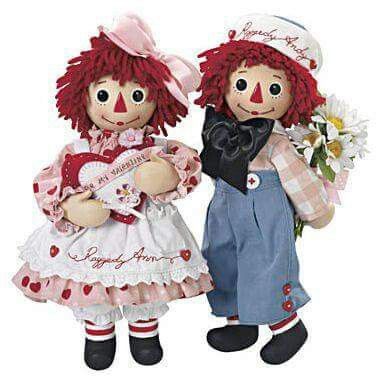 Raggedy Ann & Andy for valentines day Raggedy Ann And Andy Dolls, Rageddy Ann And Andy, Raggedy Ann Pfp, Ragdolls Doll, Raggedy Ann And Andy Fanart, Andy Sweet, Raggedy Anne, Raggedy Andy, Raggedy Doll