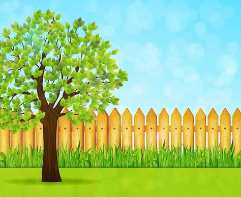 Backyard Background, Vector Garden, Gardening Illustration, Garden Background, Garden Clipart, Garden Illustration, Garden Design Layout, Background Clipart, School Yard