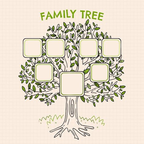 Family Tree Icon, Family Crafts Preschool, Family Tree Craft, Family Tree Designs, History Infographic, Pedigree Chart, Tree Diagram, Family Tree Project, Islamic Kids Activities