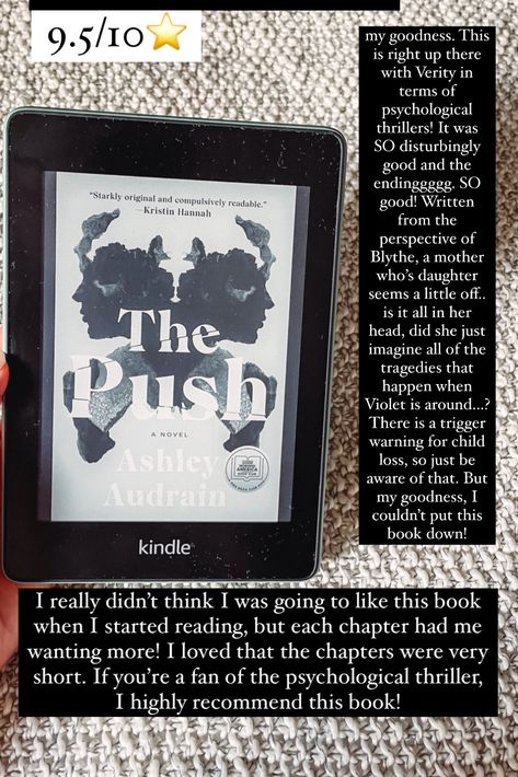 The Push, Novels Suggestions, Movie Based On Books, The Push Book, Books That You Can’t Put Down, Philip Pullman Books, Emotional Books, Bucket List Book, Great Books To Read