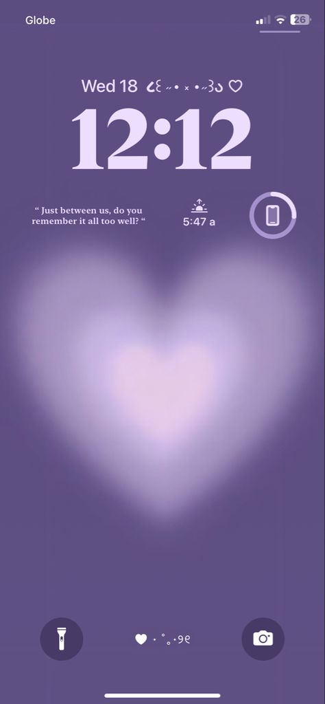 Purple iphone lockscreen wallpaper idea Organisation, Purple Aesthetic Lockscreen Iphone, Custom Lockscreen Ideas, Purple Spotify Widget, Purple Theme Wallpaper Iphone, Heart Homescreen Layout, Purple Minimalist Wallpaper Iphone, Iphone Homescreen Ideas Purple, Phone Inspiration Purple