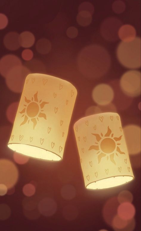 Disney Wallpaper Tangled, Lantern Wallpaper, Tangled Lanterns, Tangled Wallpaper, Photowall Ideas, Tangled Disney, Disney Characters Wallpaper, Rapunzel And Eugene, Photo Deco