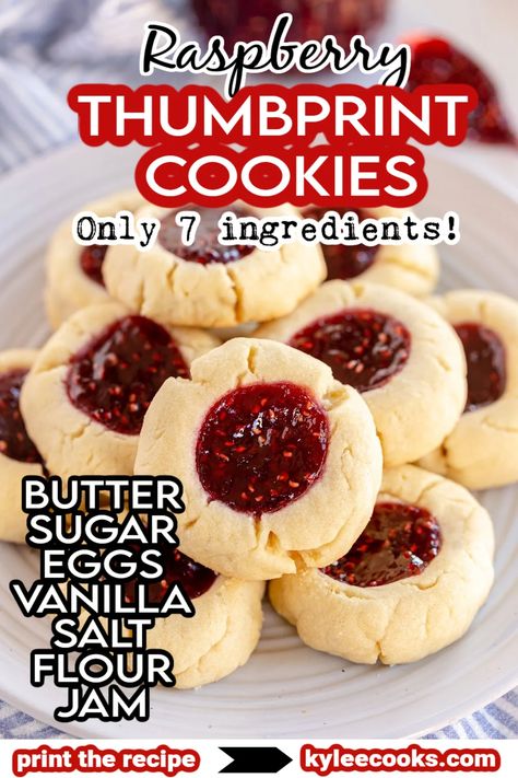 Grape Cookies, Softest Cookies, Best Thumbprint Cookies, Thumbprint Cookies Easy, Raspberry Thumbprint, Raspberry Thumbprint Cookies, Thumbprint Cookie, Christmas Cookie Recipes Holiday, Drop Cookie