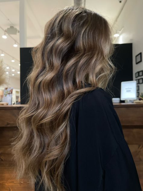 brown hair balayage Very Light Brown Hair Balayage, Brown Soft Highlights, Healthy Hair Balayage, Soft Brown Balayage Hair, Natural Balayage On Brown Hair, Fall Hair Length, Brown Hair With Ashy Blonde Balayage, Long Brown Hair With Layers Balayage, Medium Brown To Light Brown Balayage