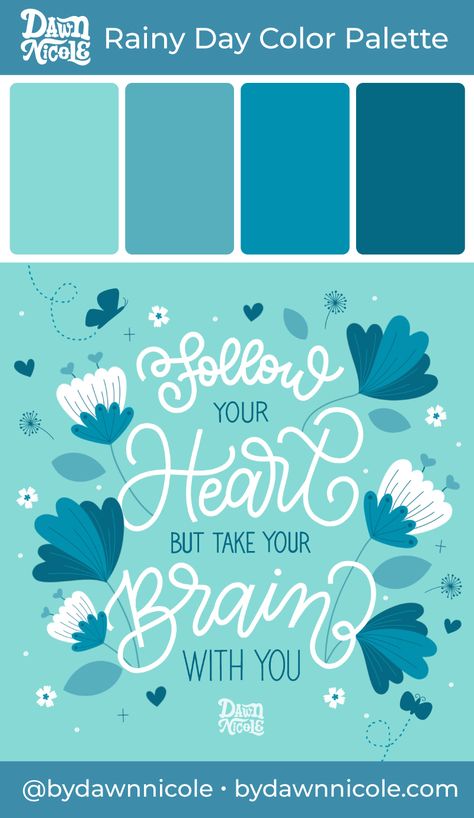 Ipad Typography, Procreate Resources, Day Color Palette, Hand Lettering For Beginners, Procreate Illustration, Color Pallete, Ipad Lettering, Family Ideas, Color Picker