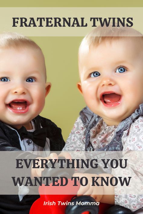 Nine months ago, two lines showed up in your pregnancy test. Then, popped two babies – twins! Double the fun – or is it double trouble? But then, why aren’t you seeing double?? Aren’t twins supposed to look alike? Or be of the same gender? Find out all the answers to your questions about fraternal twins in this article! Types Of Twins, Baby Language, Twin Names, Irish Twins, Raising Twins, Gestational Age, Fraternal Twins, Triplet Babies, Seeing Double