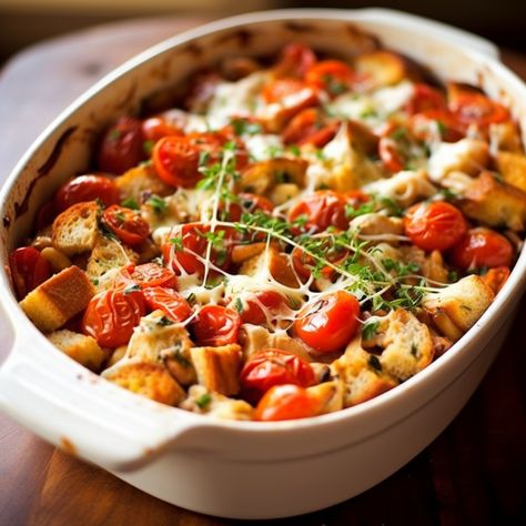 Bruschetta Chicken Bake - Recipes Stove Top Bruschetta Chicken Bake, Chicken Tomato Casserole, Bruschetta Chicken Casserole, Bread Stuffing Recipes, Turkey Dumpling Soup, Campbell's Recipes, Bruschetta Chicken Bake, Chicken Stuffing Bake, Chicken And Mozzarella