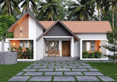 Kerala House Elevation Exterior Design, Kerala House Design Traditional, House Design Traditional, House Design Kerala, Small House Design Kerala, Modern Tropical House, Kerala House, House Balcony, India Home Decor