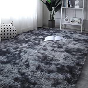 Fuzzy Rug, High Pile Rug, Plush Carpet, 5x7 Area Rug, Big Rugs, Fluffy Rug, Dark Gray Area Rug, Shag Area Rug, Shaggy Rug