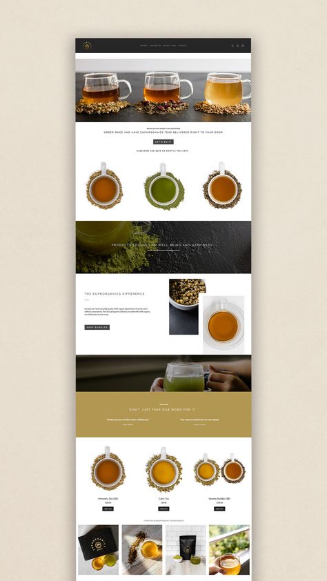 Tea Website Design Inspiration, Tea Website Design, Website Branding Design, Tea Website, Tea Cafe, Freelance Web Design, Tea Brands, Website Design Layout, Web Design Tips