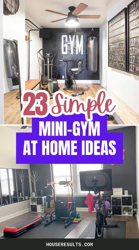 Whether you are a seasoned lifter, or you are new to fitness, the concept of the at-home gym is to find a style you like and choose a spare room, garage, or corner of your living room and have it designed to align with your fitness goals. #Workout #Own #Your #Creating #Mini #Garden #Home #Gym #HomeDecorating #Ideas #HomeStyle #HomeInspiration #Spaces #Compact #for #InteriorInspo Small Gym Decorating Ideas, Garage Weight Room, Home Gym Sauna Workout Rooms, Sunroom Workout Space Ideas, Gym Inside House, Home Gym Inspo Workout Rooms, Home Gym Spare Bedroom, Home Workout Rooms, Home Gym In Basement