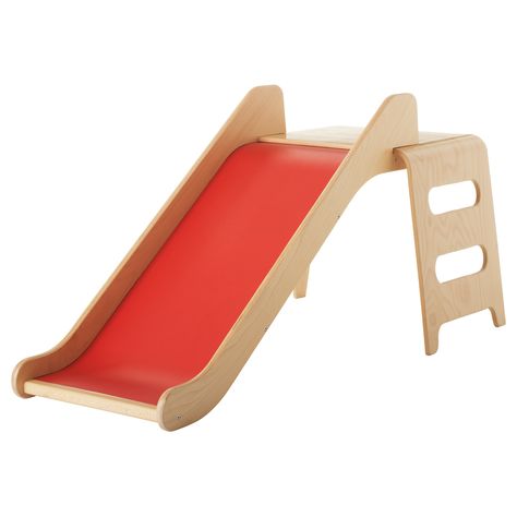 VIRRE Slide with ladder and guard rail - IKEA - perfect for the toddler classroom. Modern Kids Toys, Ikea Toys, Toddler Slide, Indoor Slides, Guard Rail, Ikea Kids, Kids Slide, Modern Kids, Childrens Furniture