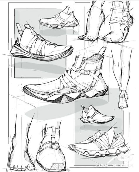 Shoe Drawing Ideas, Footwear Design Portfolio, Shoe Drawing, Improve Your Drawing Skills, Improve Your Drawing, Unique Shoe, Shoe Sketches, Shoe Designs, Animation Sketches