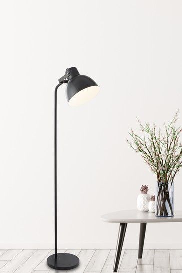 Black Floor Lamp Bedroom, Floor Lamp Bedroom, Lamp Bedroom, Black Floor, Gray Bedroom, Black Floor Lamp, Modern Floor Lamps, Reading Lamp, Floor Lights