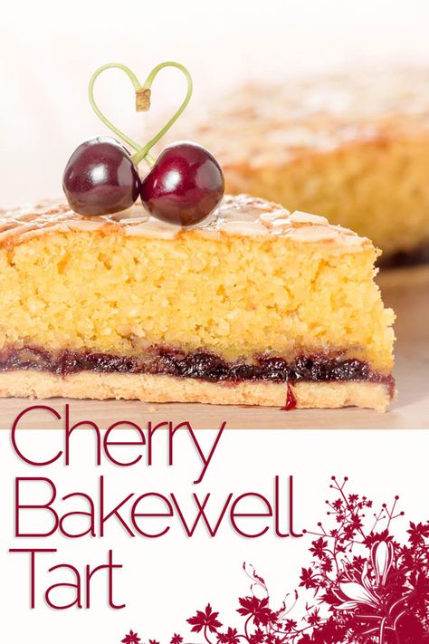 Mr Kiplings Bakewell Tart are a happy memory from childhood, but this grown up version is better, I think Almond and Cherry are made for each other #dessert #cherries #bakewelltart #almonds #frangipane #cake #recipe #recipeoftheday #recipeideas via @krumplibrian Tart Dessert Recipes, Frangipane Cake, Bakewell Pudding, Bakewell Tart Recipe, Cherry Bakewell Tart, Bakewell Tarts, Cherry Bakewell, Frangipane Tart, Bakewell Tart